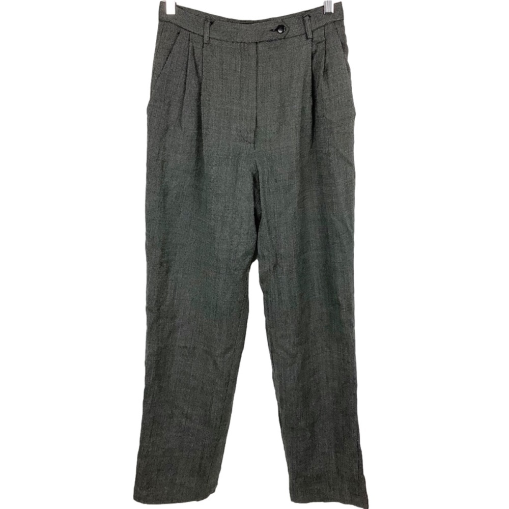 𝅺Vintage Rafaella Women's High Rise Wool Pleated Dress Pants Career Trousers 8